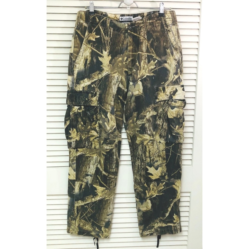 Vintage Columbia Timberwolf Camo Cargo Pants Mens 32x30 Gorpcore Hunting HM 8023